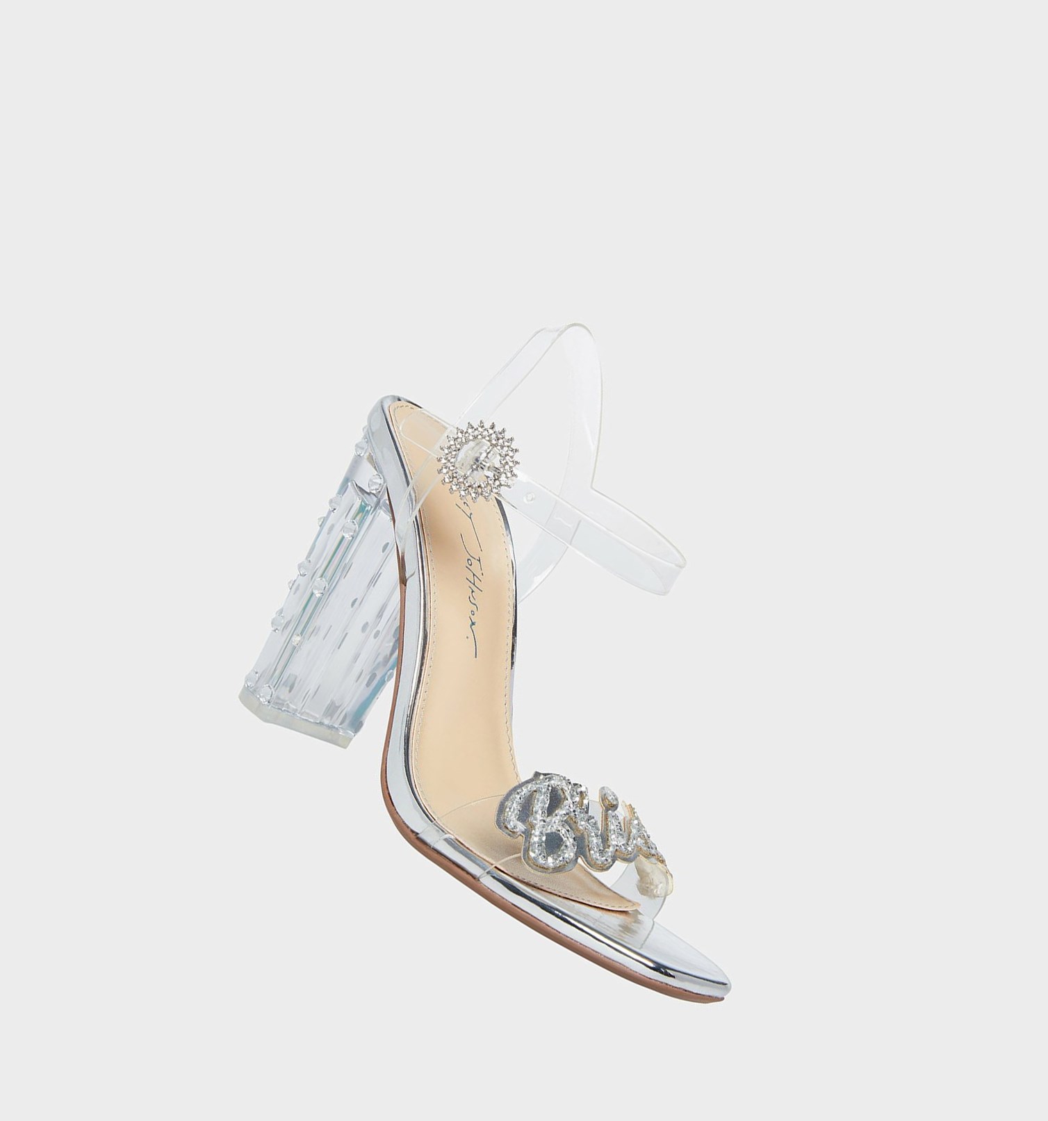 Silver Women's Betsey Johnson Sb-barie Heels | ZHYDMTR-54