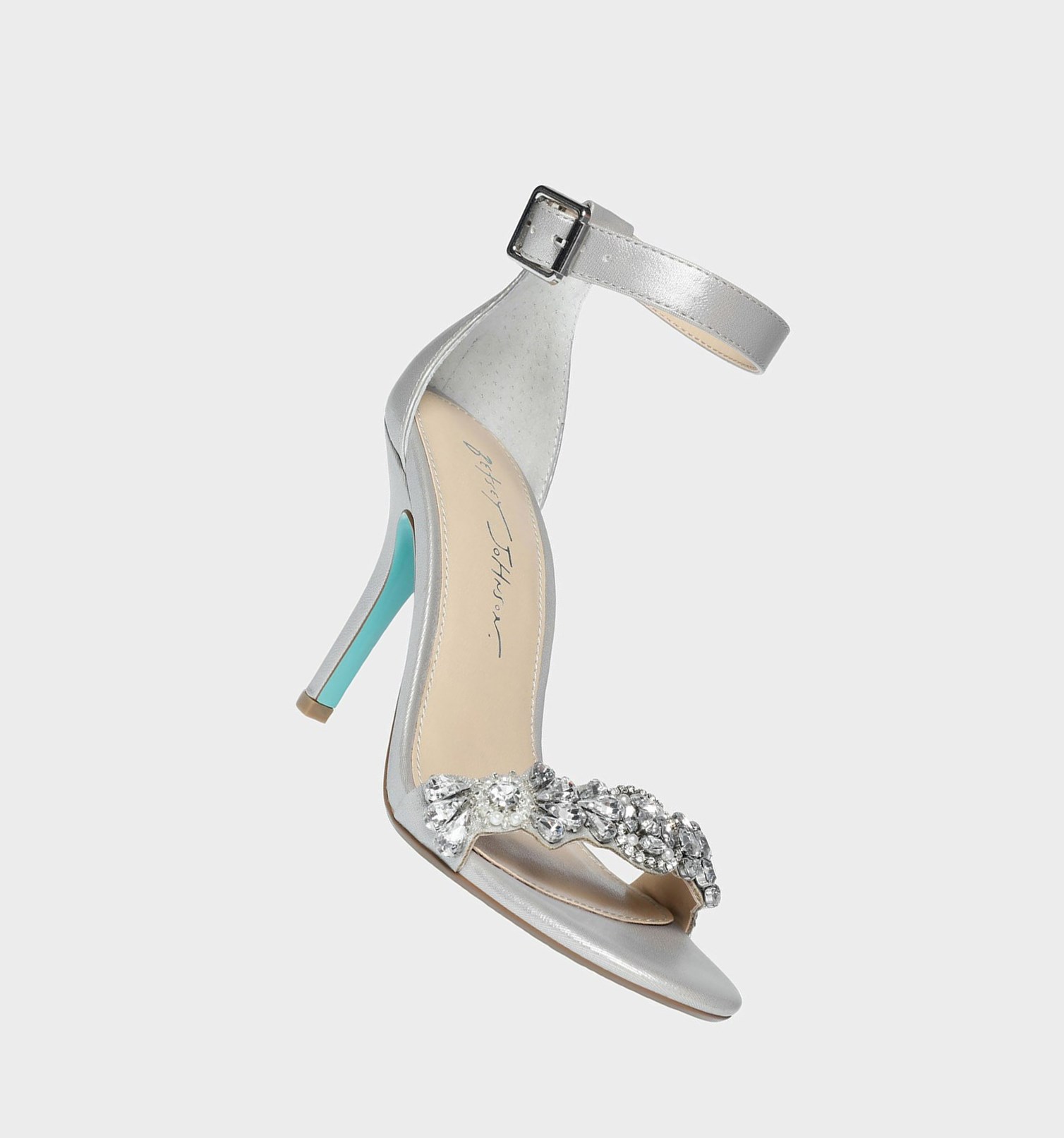 Silver Women's Betsey Johnson Sb-erin Heels | ZPUXEHJ-07