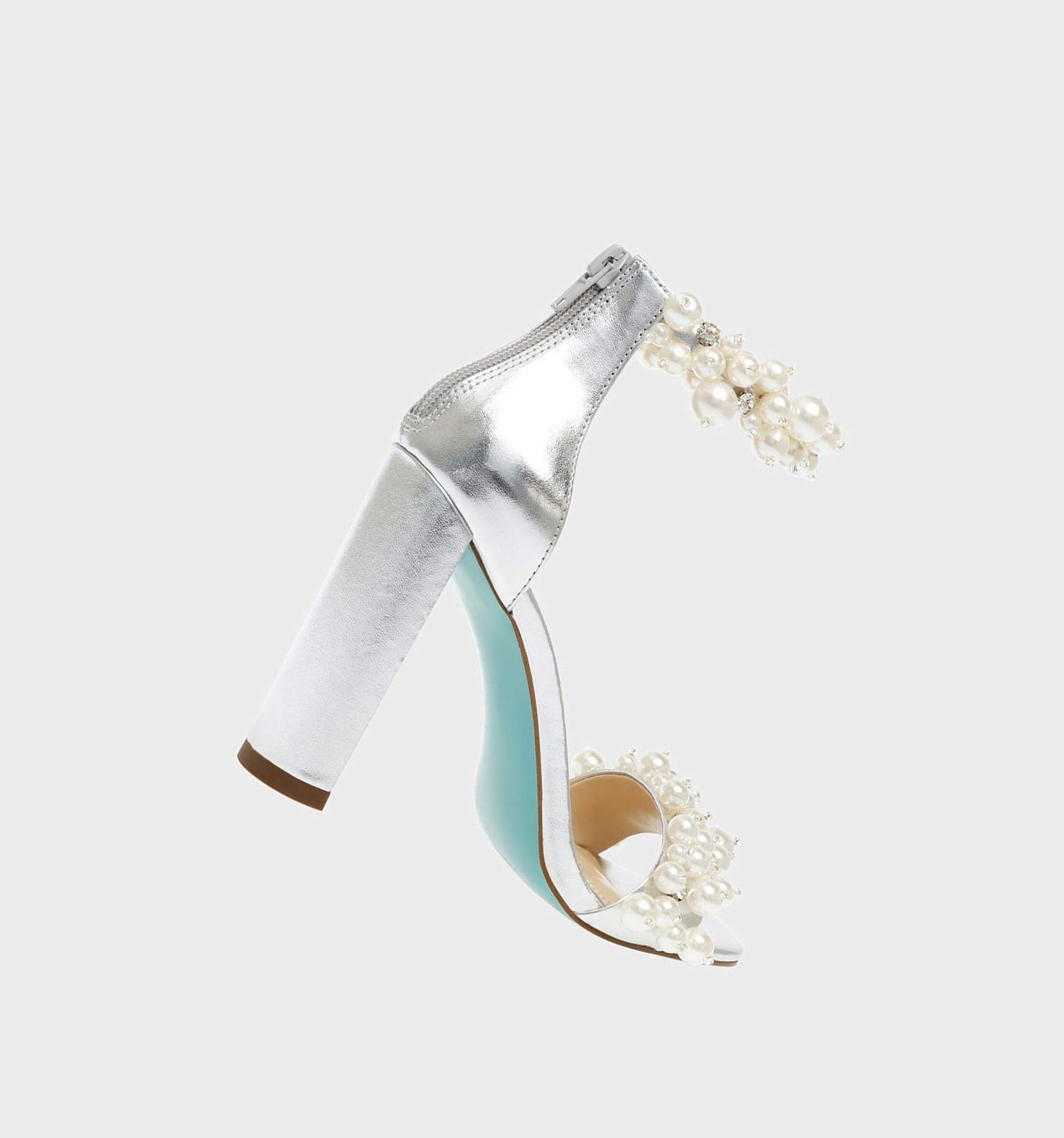 Silver Women's Betsey Johnson Sb-fay Heels | ISMPRBK-53