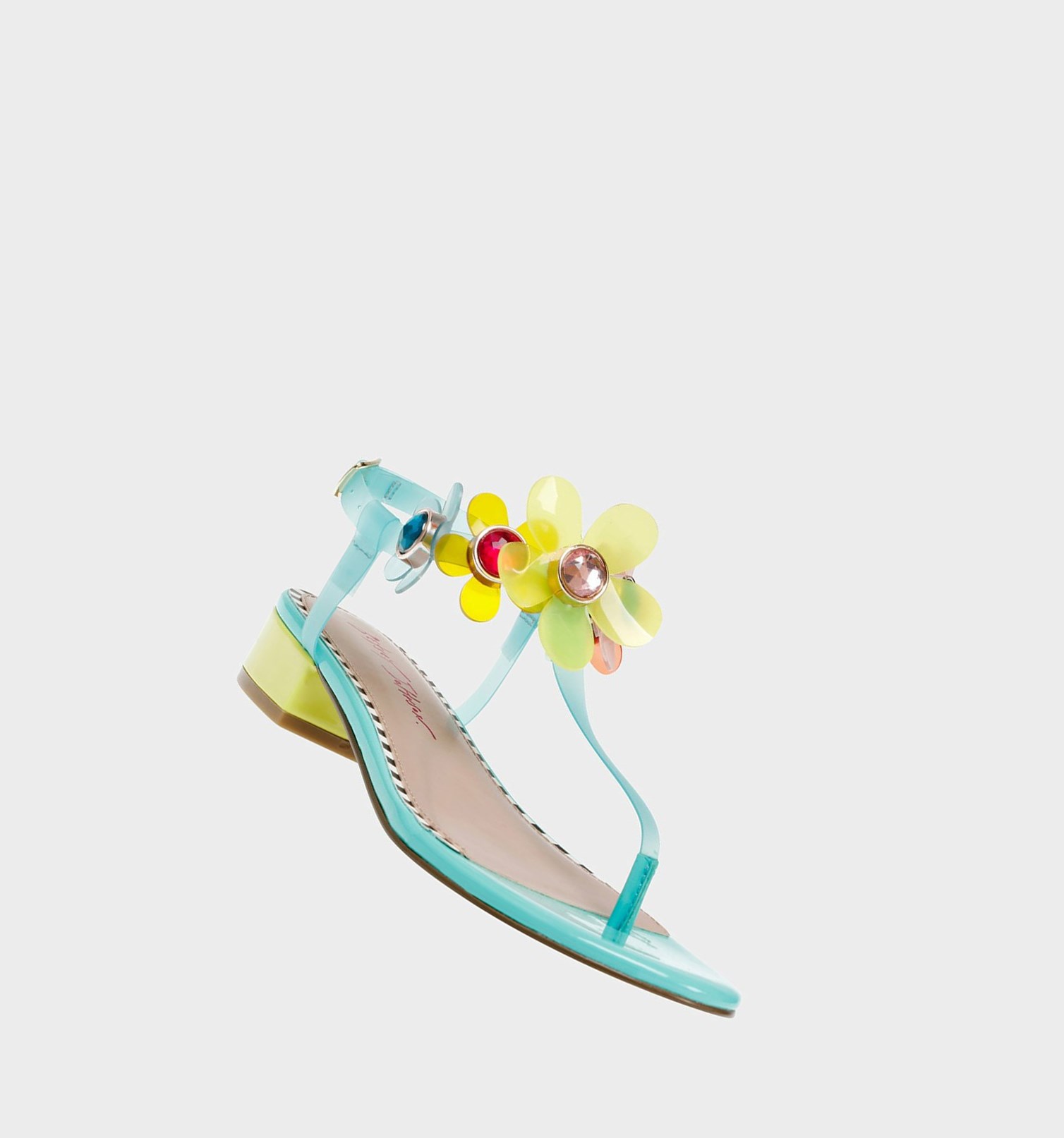 Turquoise Women's Betsey Johnson Alanni Sandals | TAIWPJB-19