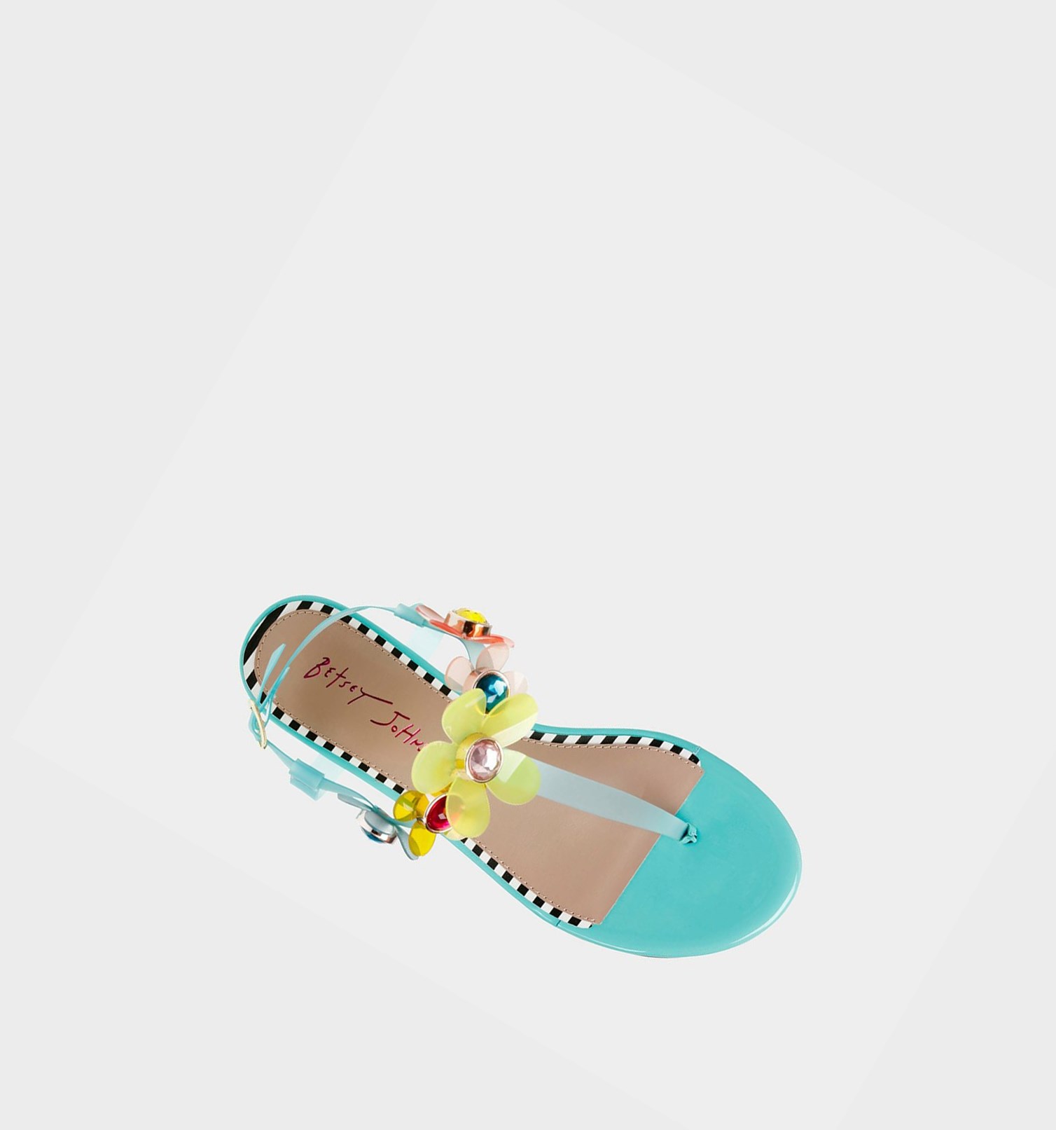 Turquoise Women's Betsey Johnson Alanni Sandals | TAIWPJB-19