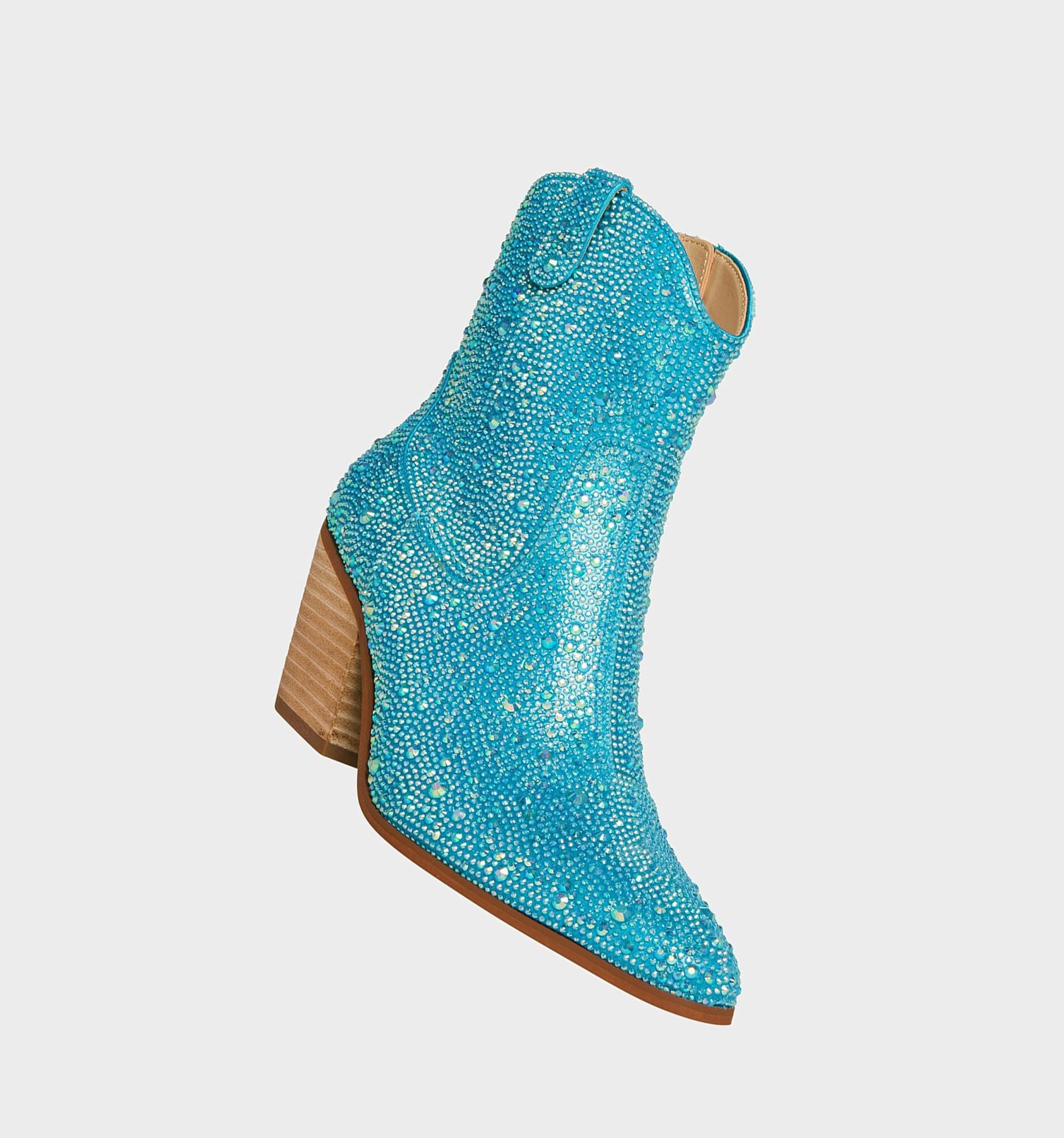 Turquoise Women's Betsey Johnson Sb-diva Cowboy Boots | YPEMKJT-29