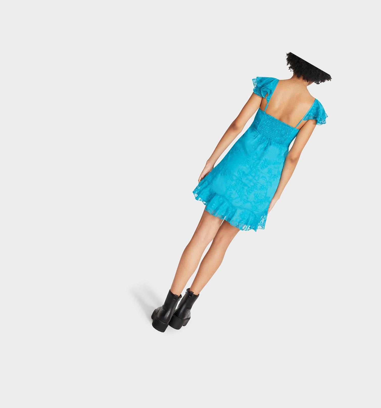 Turquoise Women's Betsey Johnson Summer Romance Mini Dress | WAXLNSI-34