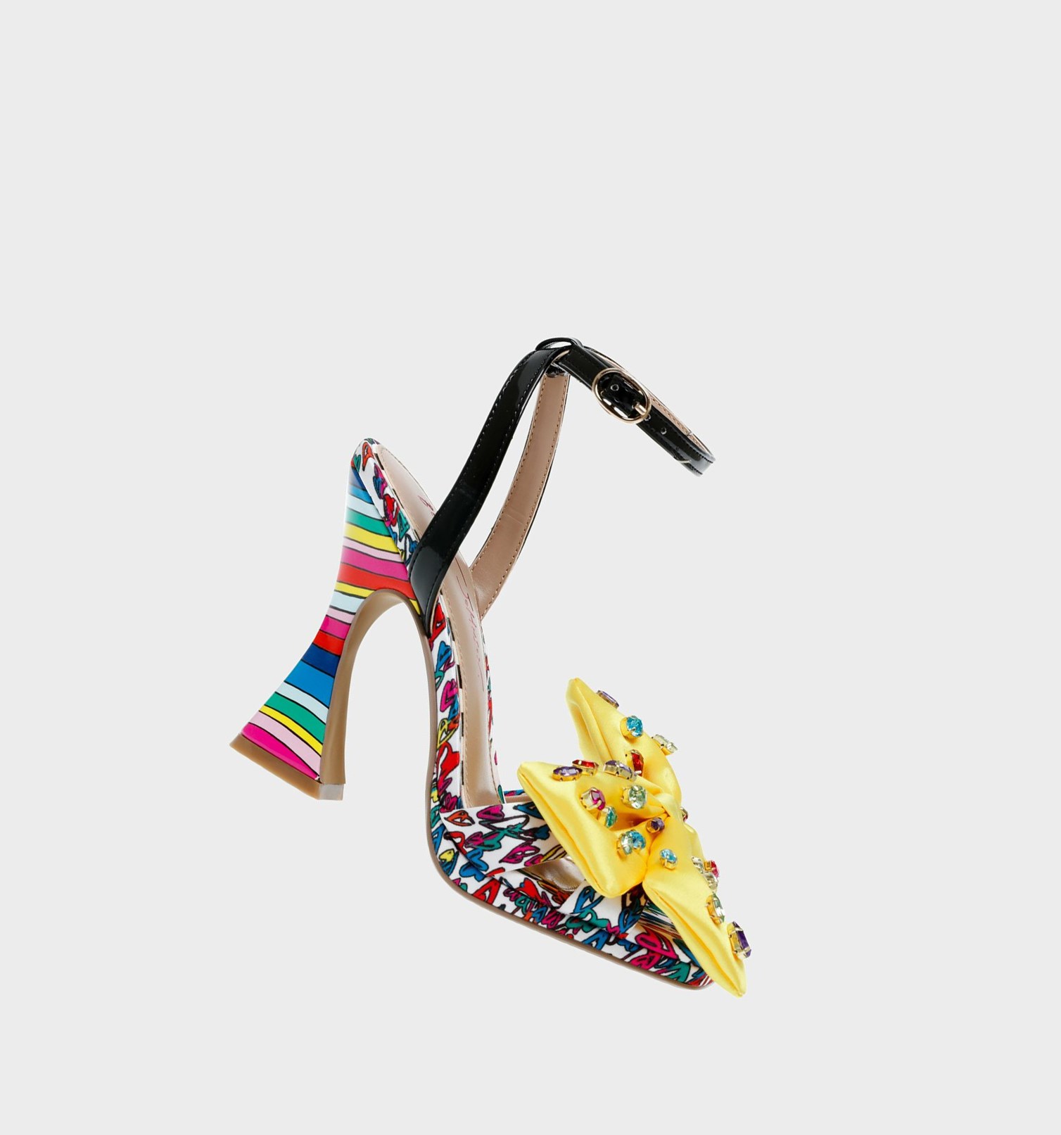 White Women\'s Betsey Johnson Loise Heels | OMPULZC-04