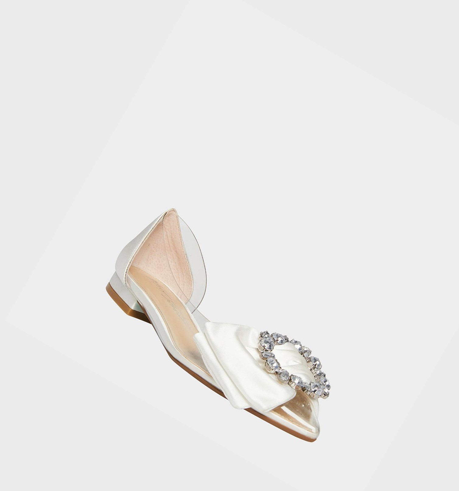 White Women's Betsey Johnson Sb-nelie Flats | ZHKIVSX-34