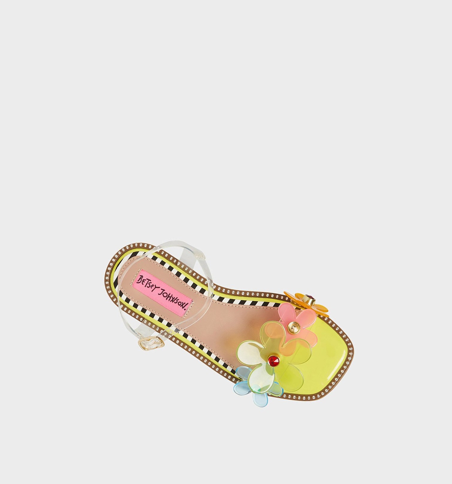 Yellow Women's Betsey Johnson Alvin Sandals | JOEZSCB-05