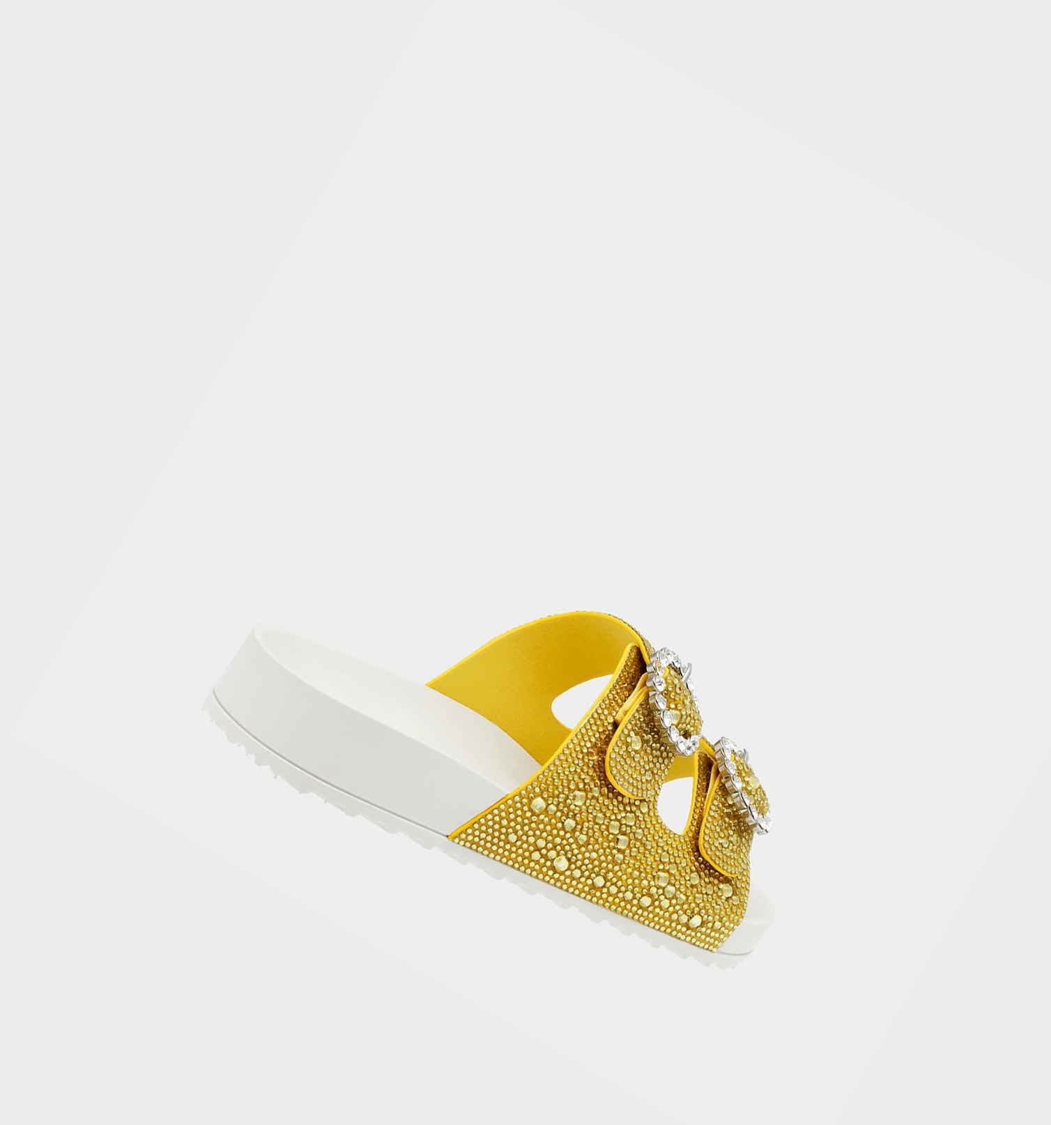 Yellow Women's Betsey Johnson Trudy Sandals | SHXTAQN-86